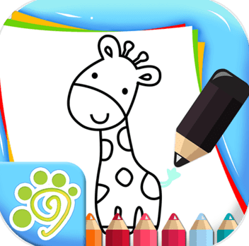 儿童涂鸦涂色简笔画