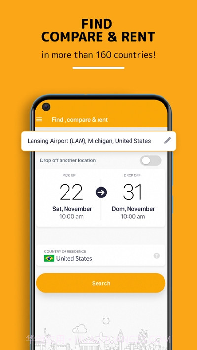 Rentcars.com Car Rental汽车出租2.2.15截图