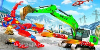 雪地挖掘机机器人鹿汽车v1.13截图