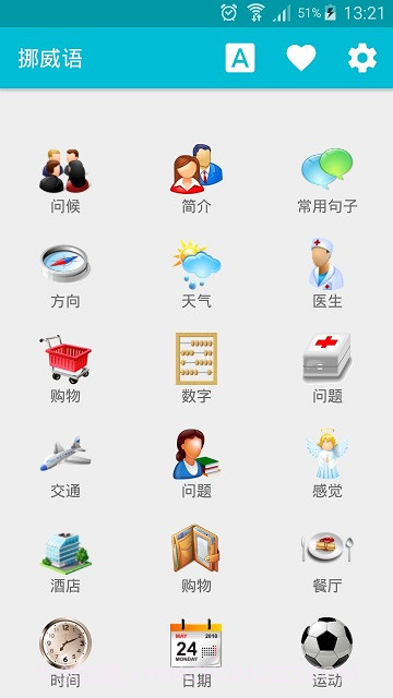 挪威语词汇免费学截图1