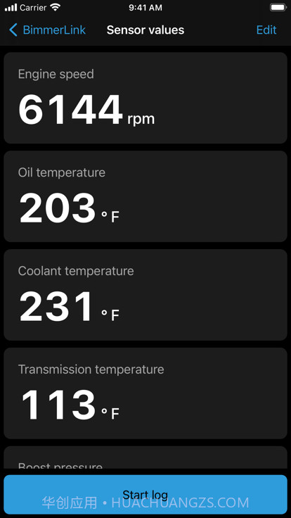 BimmerLink传感器截图1