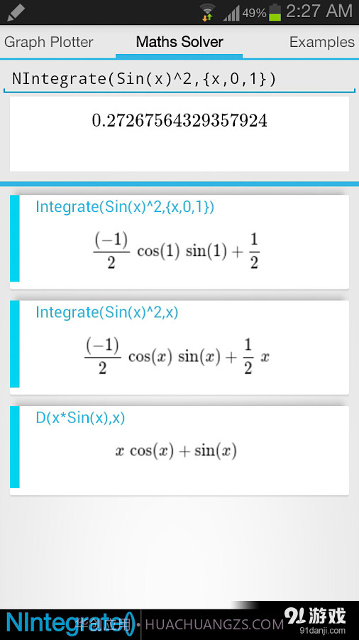 函数计算器Maths Solver截图3 函数计算器Maths Solver截图3