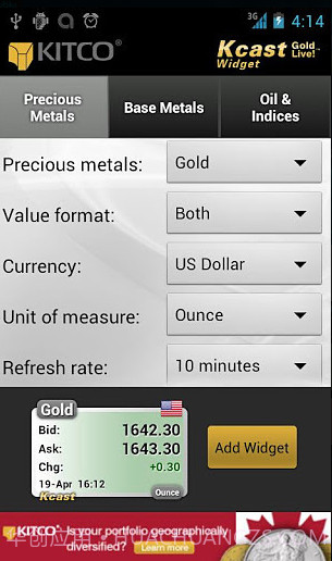Kcast黄金实时软件截图2 Kcast黄金实时软件截图2