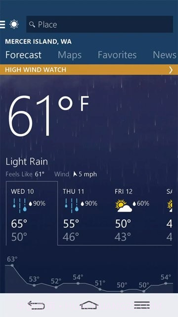 msn微软天气截图1 msn微软天气截图1