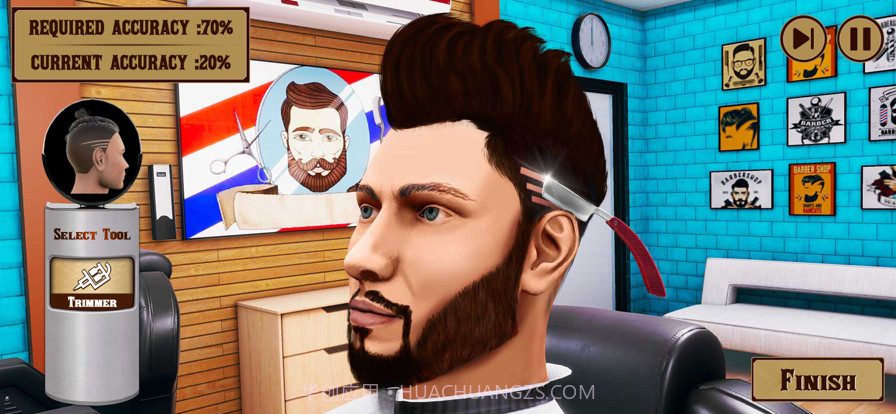 理发师店铺头发切模拟器截图1 理发师店铺头发切模拟器截图1