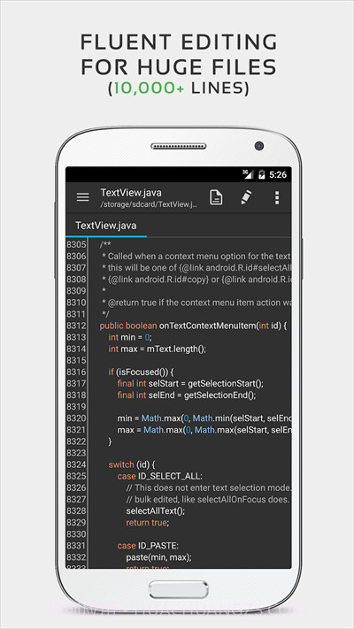 Android文本编辑器(QuickEdit)V1.1.4 精简去广告版截图2 Android文本编辑器(QuickEdit)V1.1.4 精简去广告版截图2