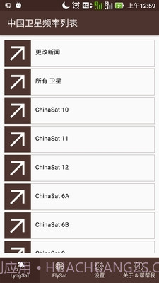 中国卫星频率列表截图1