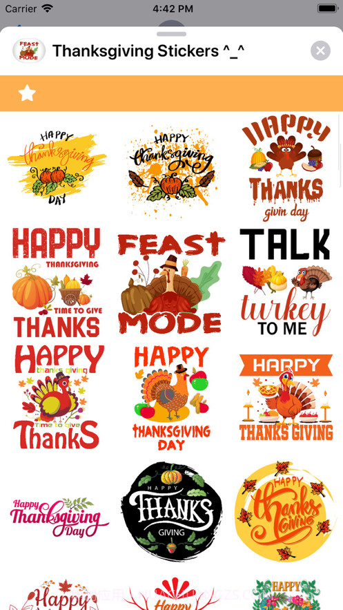 ThanksgivingStickers^_^截图1 ThanksgivingStickers^_^截图1
