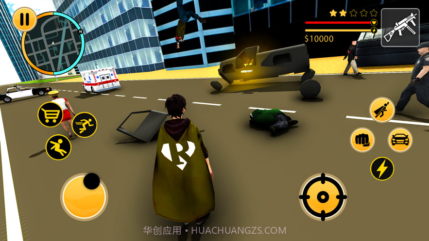 飞行超人机器人火柴人绳索英雄截图3 飞行超人机器人火柴人绳索英雄截图3