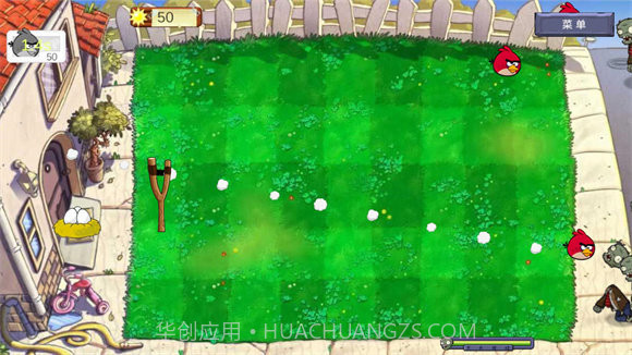 愤怒的小鸟VS僵尸3截图1 愤怒的小鸟VS僵尸3截图1