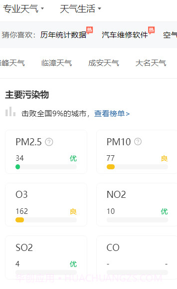邯郸市空气质量截图2 邯郸市空气质量截图2