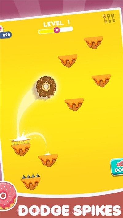 甜甜圈跳跃(Donut Jump!)截图1 甜甜圈跳跃(Donut Jump!)截图1