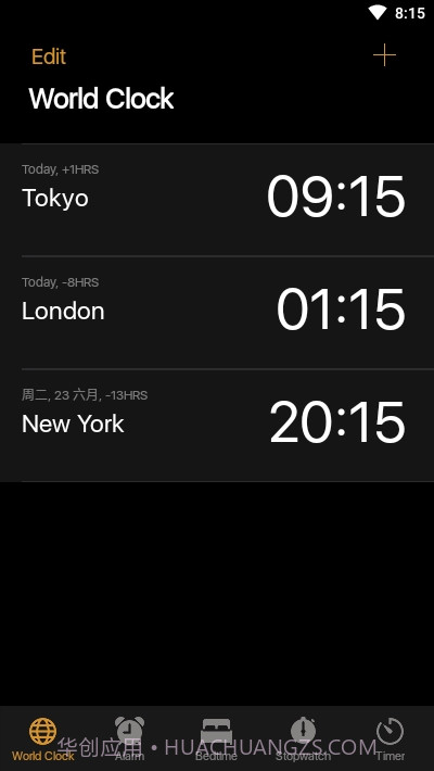 iOS13时钟(Clock)截图2 iOS13时钟(Clock)截图2