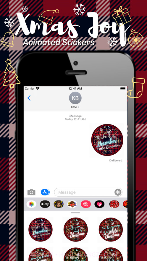 Xmasjoyanimatedstickers截图2