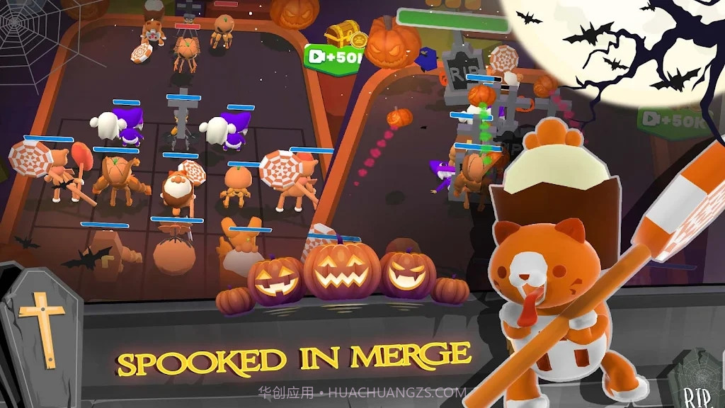 万圣节合并蓝色怪物截图1 万圣节合并蓝色怪物截图1