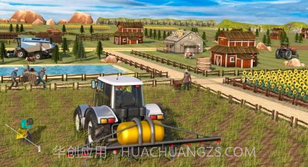 真实拖拉机手推车农业模拟器截图1