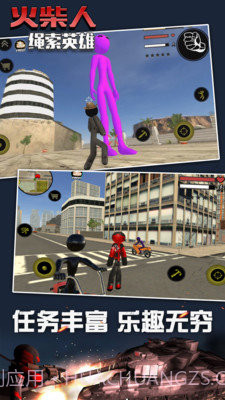 火柴人绳索英雄1无敌版截图2
