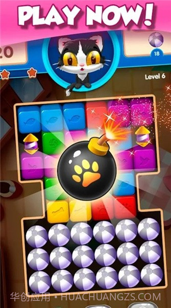 猫咪破坏方块截图1