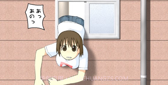 卡在窗户上的女孩截图1 卡在窗户上的女孩截图1