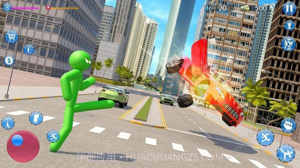 绿色火柴人城市英雄截图1 绿色火柴人城市英雄截图1
