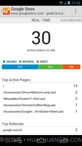Google网站分析截图2