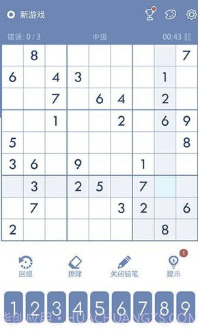数独Sudoku益智脑训练截图2 数独Sudoku益智脑训练截图2