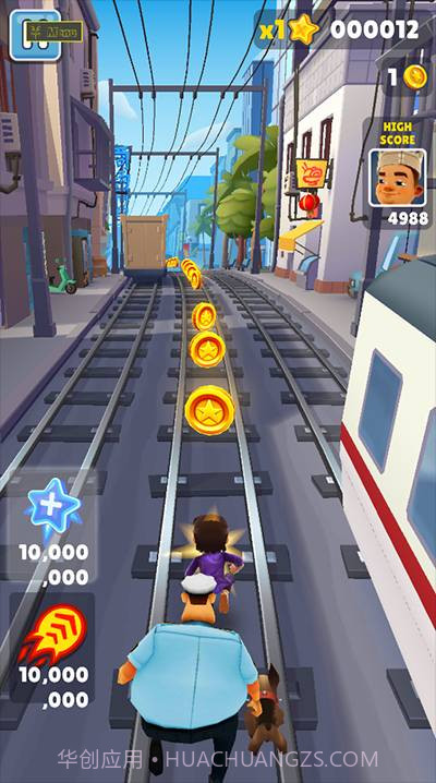 地铁跑酷变速版0.1倍截图2
