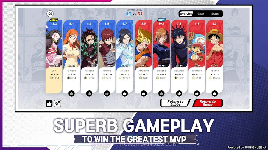 JUMP漫画群星大集结国际版截图4 JUMP漫画群星大集结国际版截图4