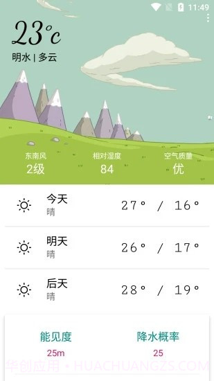 明日天气预报截图1
