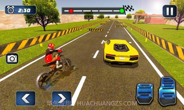 摩托车对决赛车截图1