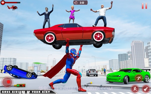 飞行英雄拯救城市截图2