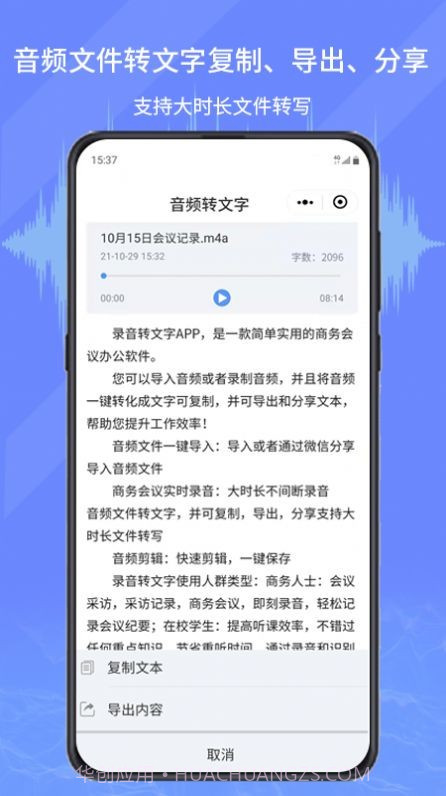 音频转写文字截图1