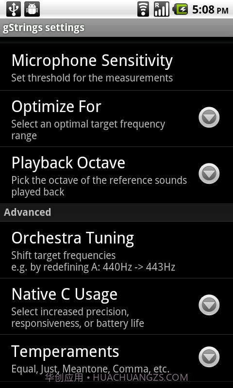 gStrings调音器截图3 gStrings调音器截图3