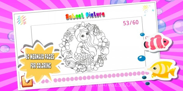 美人鱼涂色截图1