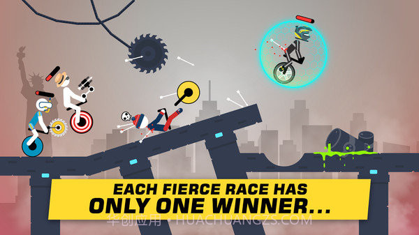 火柴人独轮车对决截图1