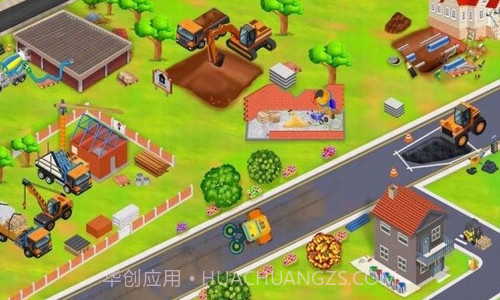 拟挖掘机建房子截图3