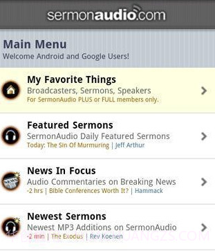 SermonAudio的Android版截图1
