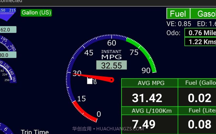 OBDII汽车MPG演示（汽油）截图3