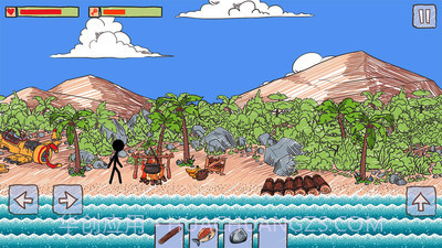 荒野求生火柴人木筏逃生截图1 荒野求生火柴人木筏逃生截图1