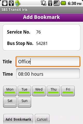 SBS交通导航(SBS Transit iris)截图1